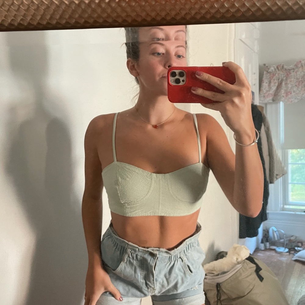 Green tie top